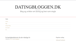 Desktop Screenshot of datingbloggen.dk