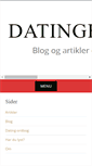 Mobile Screenshot of datingbloggen.dk