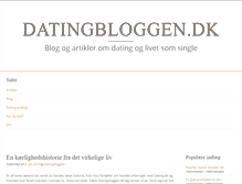 Tablet Screenshot of datingbloggen.dk